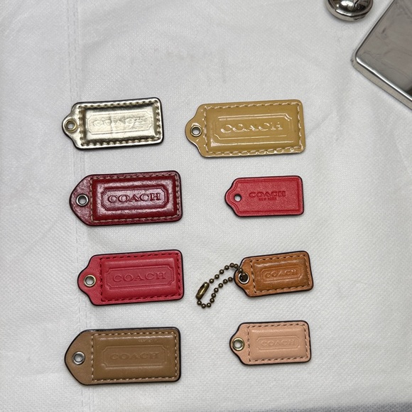 Coach Hangtags Metal or Leather or Mirror or Rings or Clear Heart Bid for Yours - Picture 12 of 16